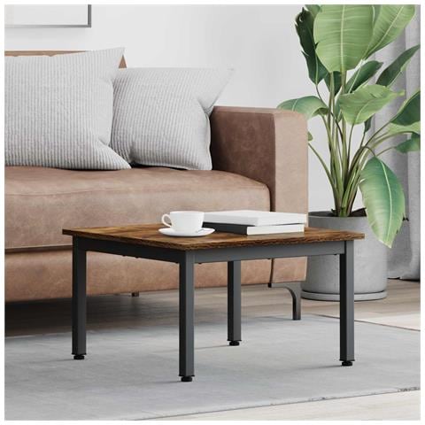 Tavolino da salotto Quercia Fumosa 60 x 60 x 36 cm - Foto 2