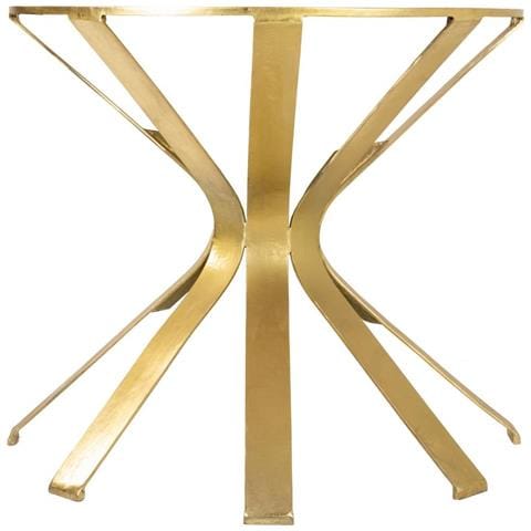 Mobile Da Ingresso Metallo Oro E Vetro 94x52x78h - Foto 2