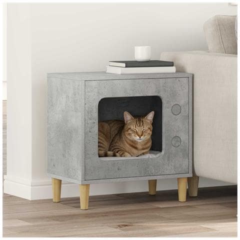 Casa per Gatti Calcestruzzo 51 x 30 x 52 cm Legno multistrato - Foto 2