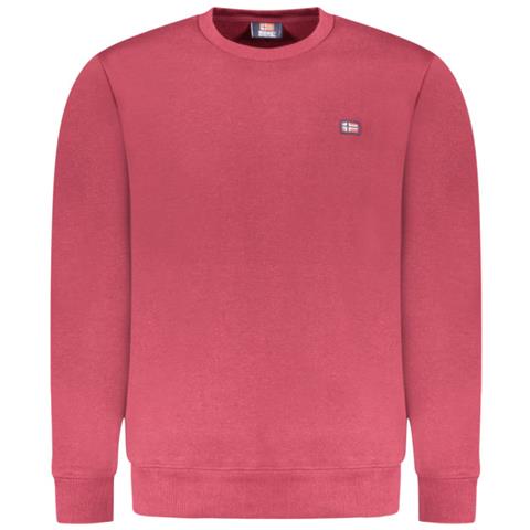 Felpa rossa da uomo con cerniera© Norvegia 1963 - Taglia: M, Colore: Rosso - Foto 1