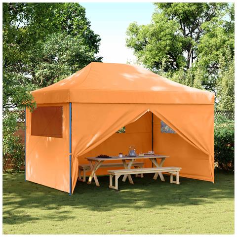 Tenda Party Arancione 279 x 410 x 315 cm Tessuto Oxford - Foto 2