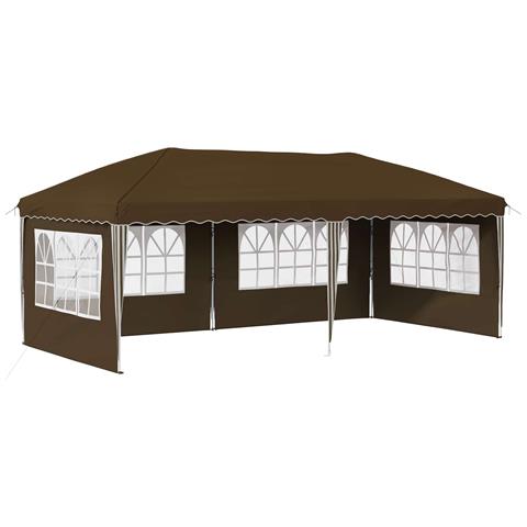 Tenda per feste a pop-up 575 x 289 x 245 cm Tortora - Foto 1