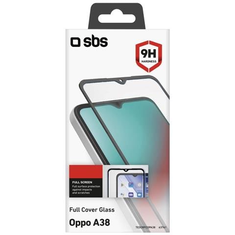 Glass screen protector Full Cover per Oppo A38 - Foto 2