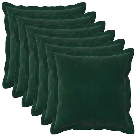 Cuscino con cuscino HOUTEN 6 pz Verde Scuro Velluto - Foto 1