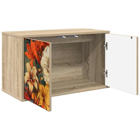 Mobile TV da Parete GENNEP 69 x 33 x 40 cm Rovere Sonoma - Foto 2