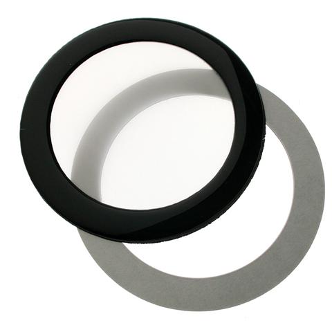 Round Dust Filter 80mm - black / white - Foto 1