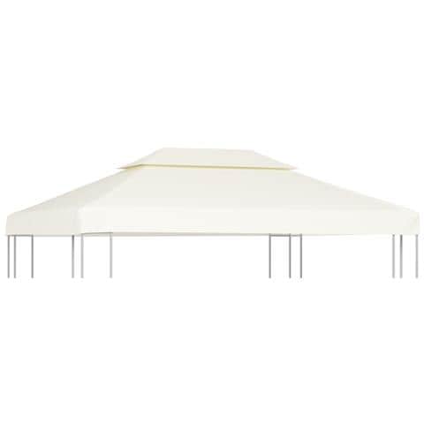 Telo di Ricambio per Gazebo 310g /m² Bianco Crema 3x4m - Foto 1