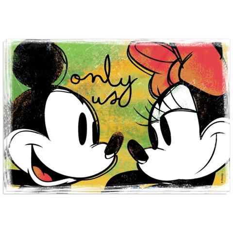Set 2 Tovagliette Lavabili Verdi Mickey Love - Foto 1