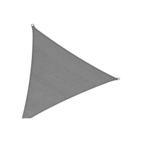 Tenda da Sole Triangolare da Esterno Protezione dai Raggi UV Tessuto in Polietilene, 4 x 4 x 4 m, Grigio Antracite Resistente e Anti-Strappo