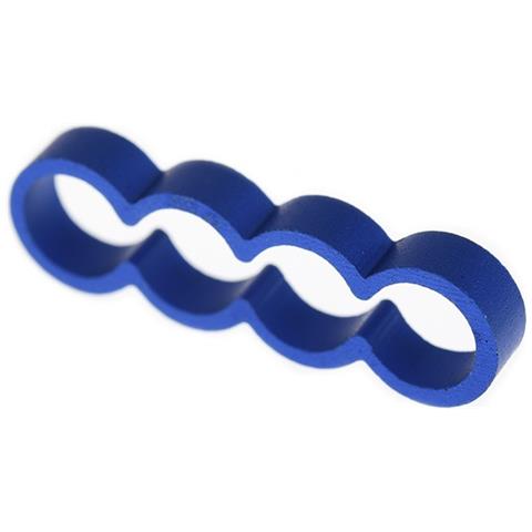 Eiskamm Alu X4 piatto - 4mm blu - 4 pz - Foto 3