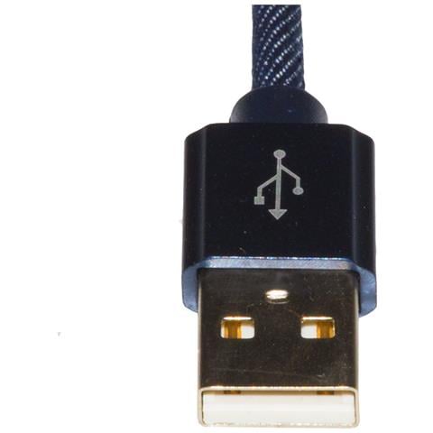 ver Cavo Micro Usb Mt 1 Guaina Denim Blu Fino A 2 Ampere - Foto 1