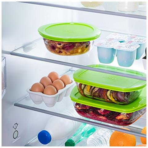 Cook&store Contenitore Rettangolare Con Coperchio, In Vetro Borosilicato, 23x15x6cm - Foto 2