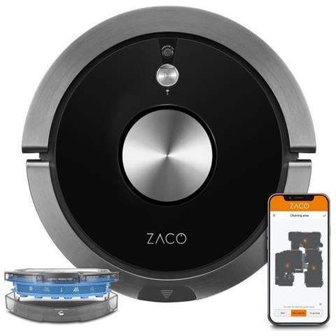 A9spro 501905 - Robot Aspirapolvere E Mop Connesso - Fino A 110 Minuti - 68 Db - Funzione Di Riepilogo Automatico - Foto 1