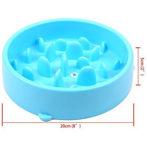 H S Lenta Alimentatore Ciotola Del Cane - Mangiare Lento Ciotola Del Cane - Interactive Feeder - Slow Down Alimentazione Del Cane Del Gatto Tazza Di Alimentazione - Pet Bloat Arresto Ciotola Del Cane - Foto 4
