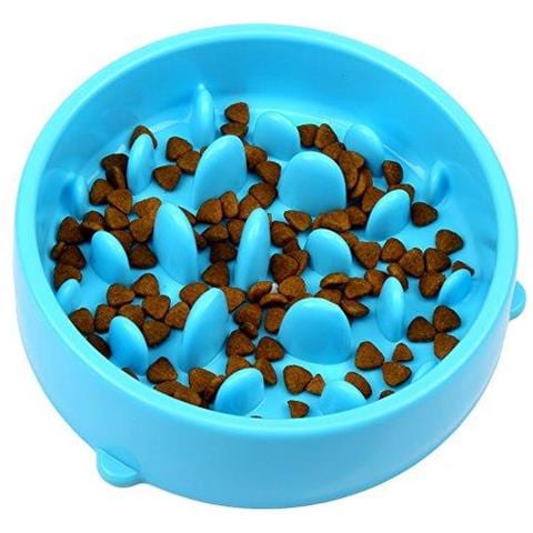 H S Lenta Alimentatore Ciotola Del Cane - Mangiare Lento Ciotola Del Cane - Interactive Feeder - Slow Down Alimentazione Del Cane Del Gatto Tazza Di Alimentazione - Pet Bloat Arresto Ciotola Del Cane - Foto 1