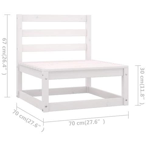 Set Divani Da Giardino 8 Pz Con Cuscini Legno Massello Di Pino - Foto 2