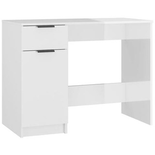 VidaXL Scrivania Nera 80x40x75 Cm In Legno Multistrato - Pratica E Decorativa Per Studio E Ufficio