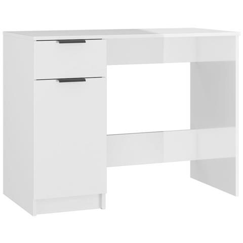 VidaXL Scrivania Nera 80x40x75 Cm In Legno Multistrato - Pratica E Decorativa Per Studio E Ufficio