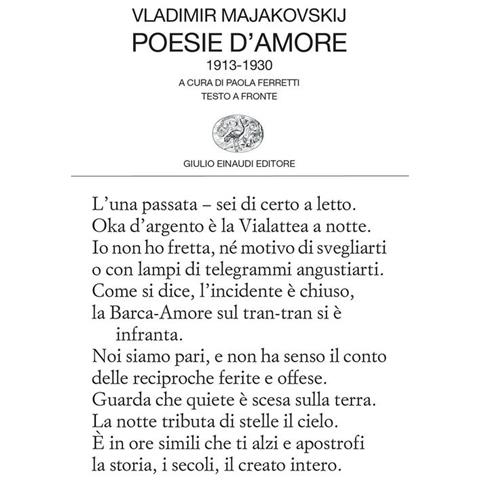 Vladimir Majakovskij - Poesie D'amore 1913-1930. Testo Russo A Fronte - Foto 2