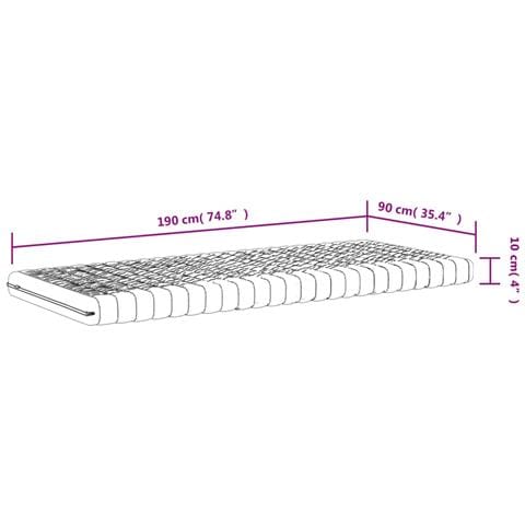 Materassi in Schiuma 2pz Bianchi 90x190cm 7 Zone Durezza 20 ILD - Foto 10