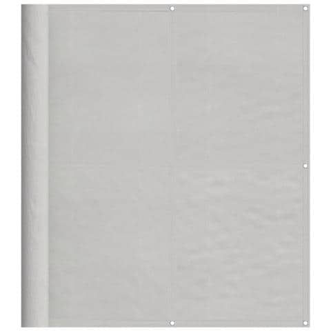 Paravento Balcone Grigio Chiaro 120x600cm 100%poliestere Oxford - Foto 2