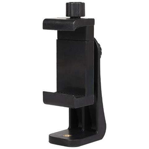 Adattatore Treppiede Universale Per Smartphone Rotante Per Smartphone Con Morsetto A Vite Black - Foto 2