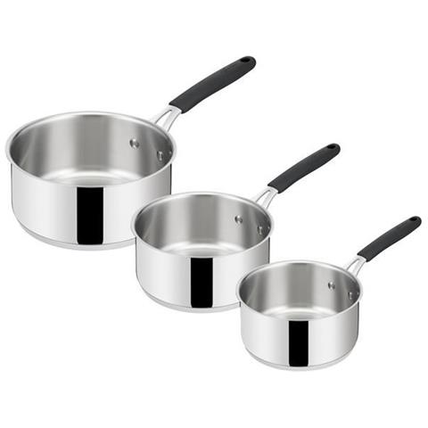 Serie Di 3 Pentole In Acciaio Inox 16/18/20cm - 12896600003 - Foto 2