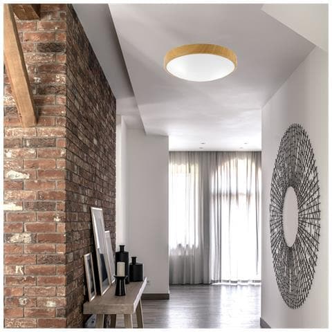 Lampada A Soffitto Jonas - Marrone - Metallo - 8x36x36 Cm - Foto 2