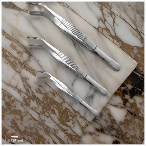 Pinze Da Cucina In Acciaio Inossidabile, Set 3 Pezzi - 20, 25, 30 Cm, Perfette Per Verdure E Carne! - Foto 2