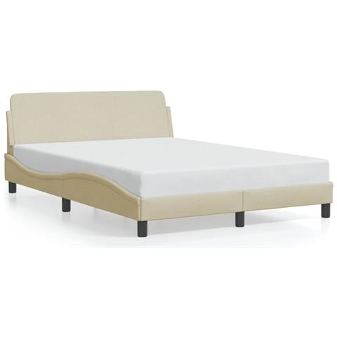 Giroletto Senza Materasso Crema 140x190 Cm In Tessuto - Foto 2