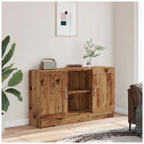 Credenza Legno Antico 120x30,5x70 Cm In Truciolato - Foto 3