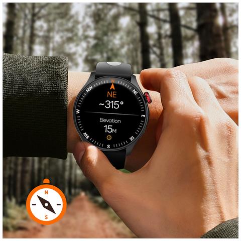 Smartwatch Sport Con Monitoraggio Della Salute Impermeabile 30m, Nero - Foto 2