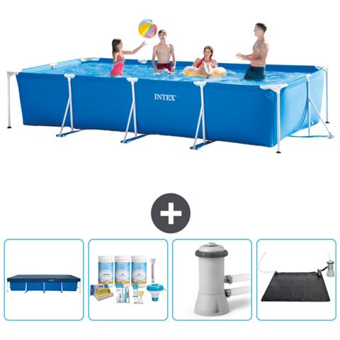 Piscina Fuori Terra - Rettangolo - 450x220x84 Cm - Blu - Include Accessori Coordinati Cb4 - Foto 1