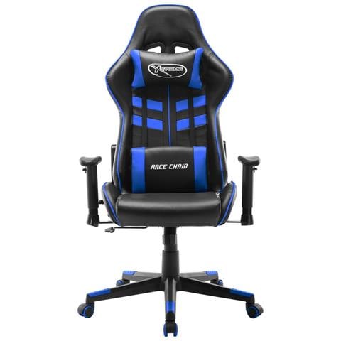 Lusso Casadino - Sedia Da Gaming Blu E Nera In Similpelle - Foto 1