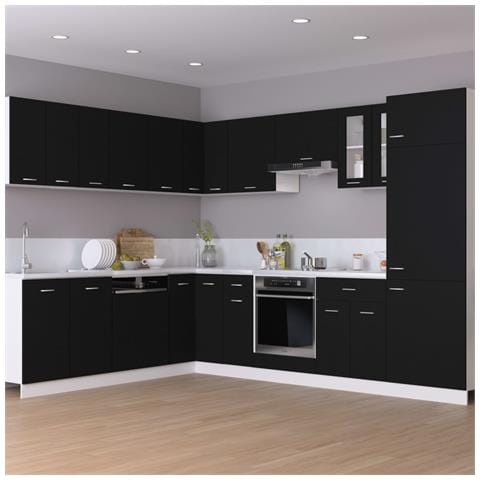 Armadio Per Frigo “lyon” Nero 60x57x207 Cm - Foto 2