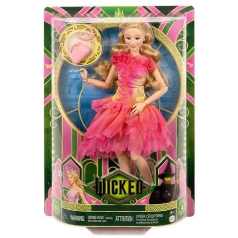 Mattel-wicked-glinda Bambola Con Accessori E Vestiti Rimovibili - Disney - Hxt63 - Foto 2