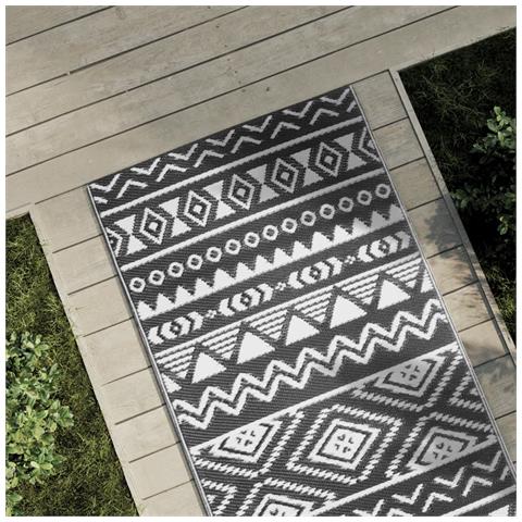 Tappeto da Esterni ARAKIL Nero 80x250 cm in PP - Foto 2