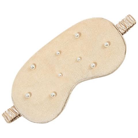 Mascherina Per Dormire Pearl Plush - Blocca La Luce Per Un Sonno Riposante Gold - Foto 3