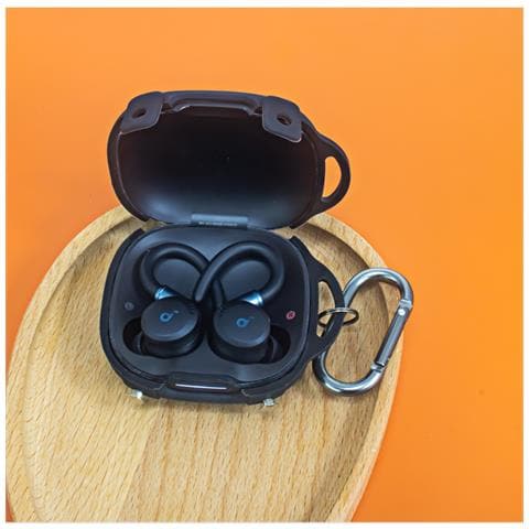 Custodia In Silicone Per Auricolari Bluetooth Compatibile Con Anker Soundcore Sport X20/x20 Black - Foto 2