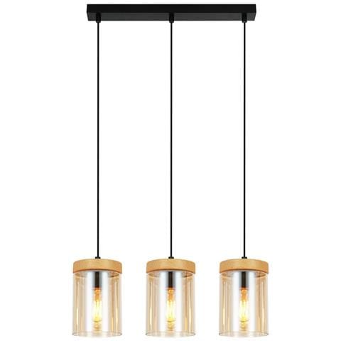 Lampada A Sospensione Per Sala Da Pranzo, 1/3 Fiamme, E27, Trasparente, Lampada A Sospensione Per Camera Da Letto D'albergo - Foto 1