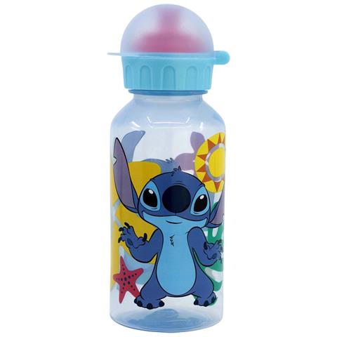 Borraccia 370ml Per Bambini Tappo Sportivo A Motivo Stitch, Blu - Foto 1