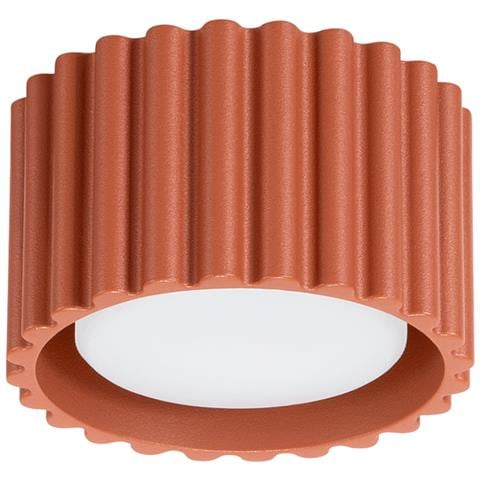 Lampada Da Soffitto Aura 1 Rosso Ocra Gx53 Sl. 1802 - Minimalist Lampada A Soffitto Ocra Rossa 6x10x10 Cm - Foto 1