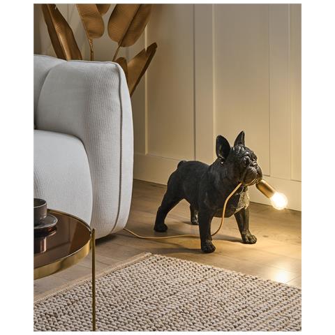 Lampada Da Tavolo Cane Baxter Nero - Foto 1