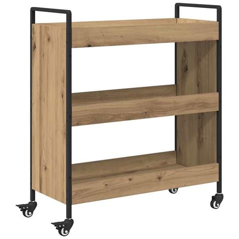 Carrello da Cucina rovere artigianale 70 x 30 x 82 cm - Foto 1
