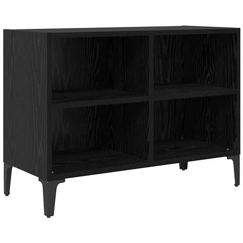 Mobile TV Nero 69.5 x 30 x 50 cm Legno multistrato - Foto 1