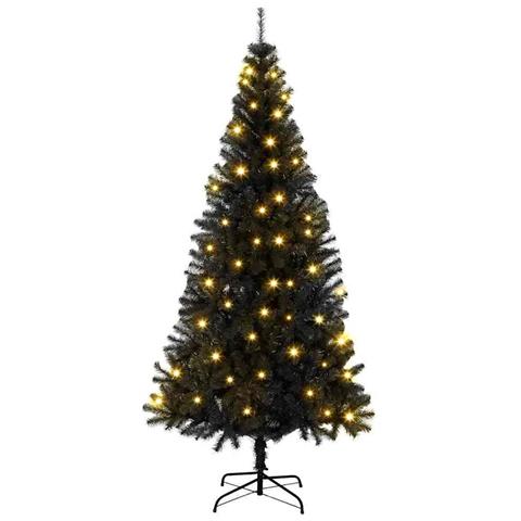 Alberi di Natale artificiali Nero 180 cm PVC - Foto 1