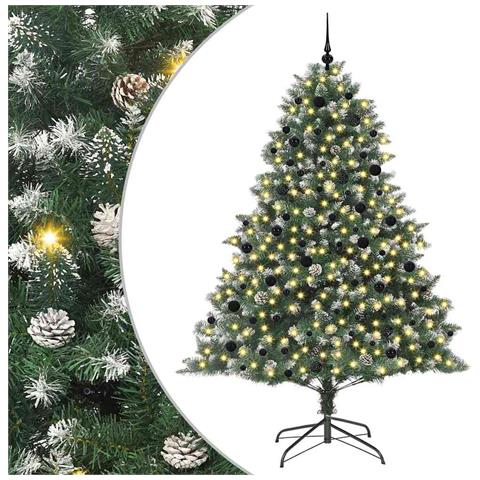 Albero di Natale artificiale con 300 LED Verde 240 cm - Foto 1