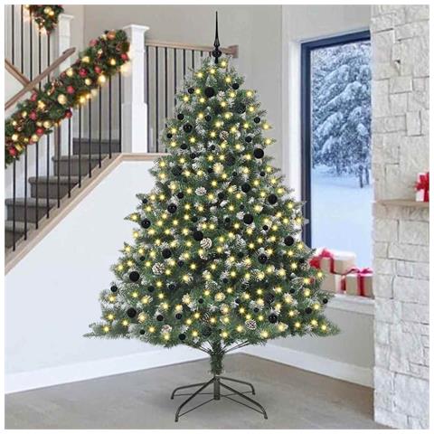 Albero di Natale artificiale con 300 LED Verde 240 cm - Foto 2