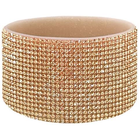 Manicotto In Silicone Champagne Oro Glitter/diamante Per Bicchieri Termici Da 12oz-40oz - Foto 1
