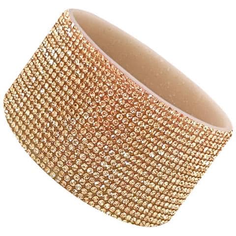 Manicotto In Silicone Champagne Oro Glitter/diamante Per Bicchieri Termici Da 12oz-40oz - Foto 2